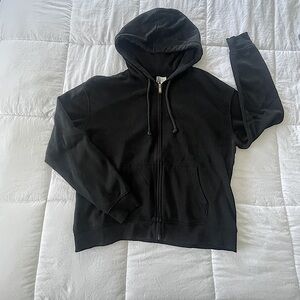 GUC H&M black zip up hoodie size medium
